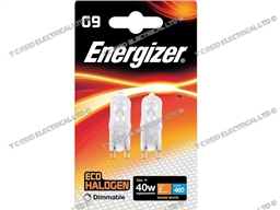 G9 ENERGY SAVING HALOGEN LAMP 33W = 40W CLEAR BLISTER PK2