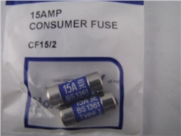 15AMP CONSUMER FUSES PK2