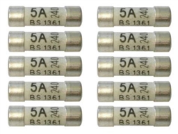 5AMP CONSUMER FUSES BS1361 PK10