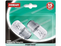 PYGMY LAMP 15W BC B22 CLEAR BLISTER PK2X10